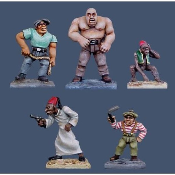 Pulp Miniatures - Heroes and Personalities - Freakish Flunkies