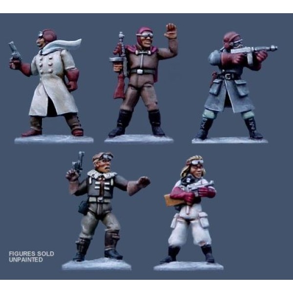 Pulp Miniatures - Heroes and Personalities - Crash Connor's Gyro Raiders 1