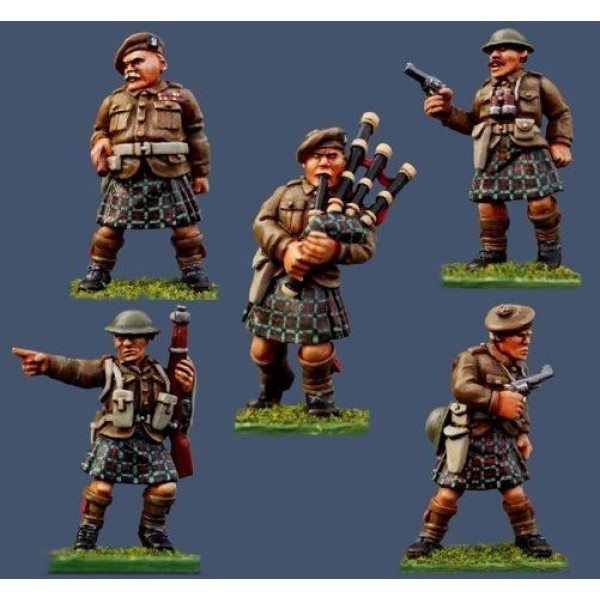 Pulp Miniatures - The British Empire - Highland Infantry Command
