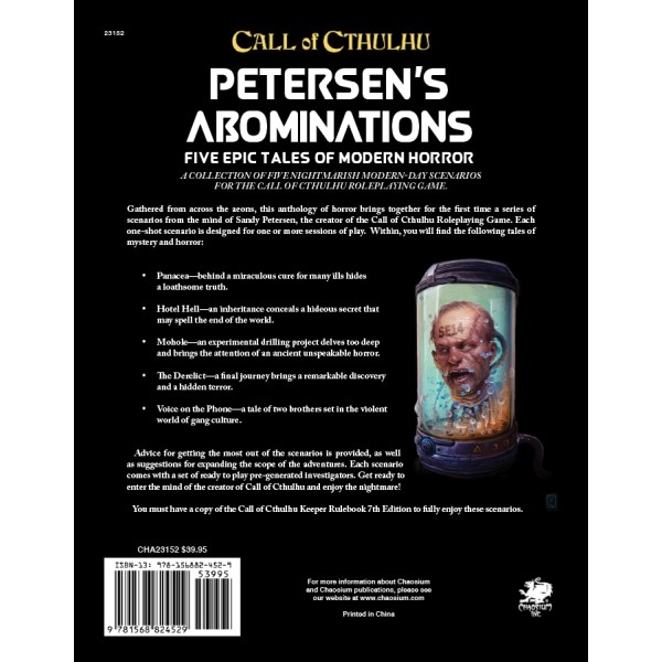 Call of Cthulhu RPG - Petersens Abominations - HC