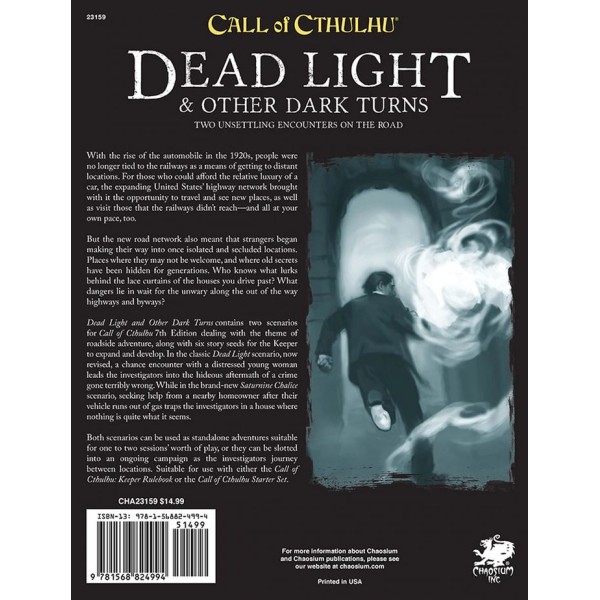 Call of Cthulhu RPG - Dead Light and Other Dark Turns