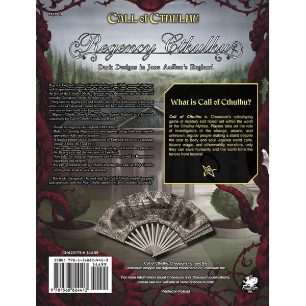 Call of Cthulhu RPG - Regency Cthulhu - Dark Designs in Jane Austen’s England