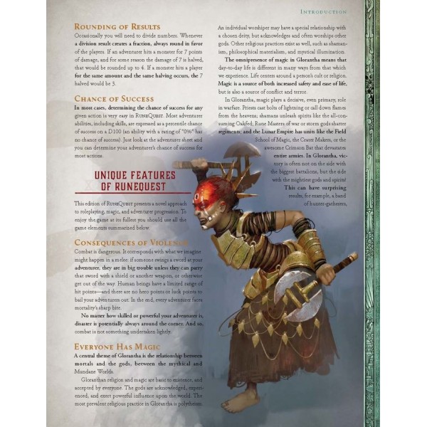 Runequest RPG - Roleplaying in Glorantha - Core Rulebook