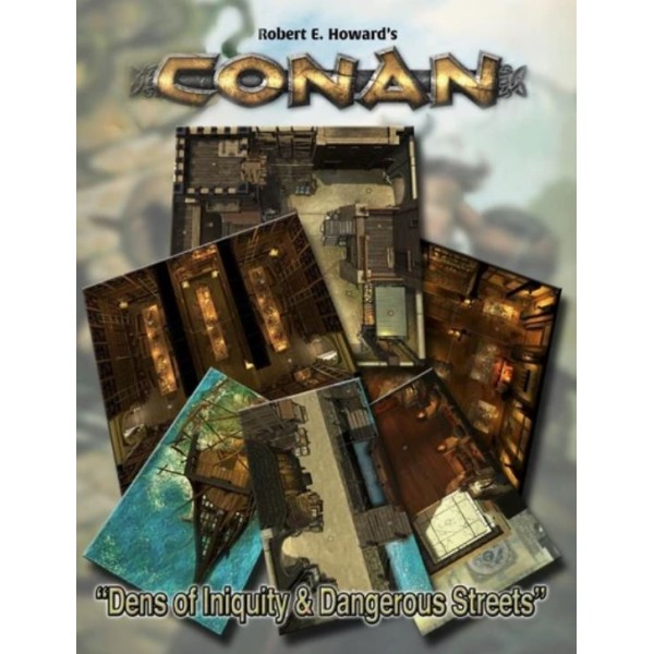 Conan - RPG - Dens of Iniquity & Streets of Terror Geomorphic Tiles Set