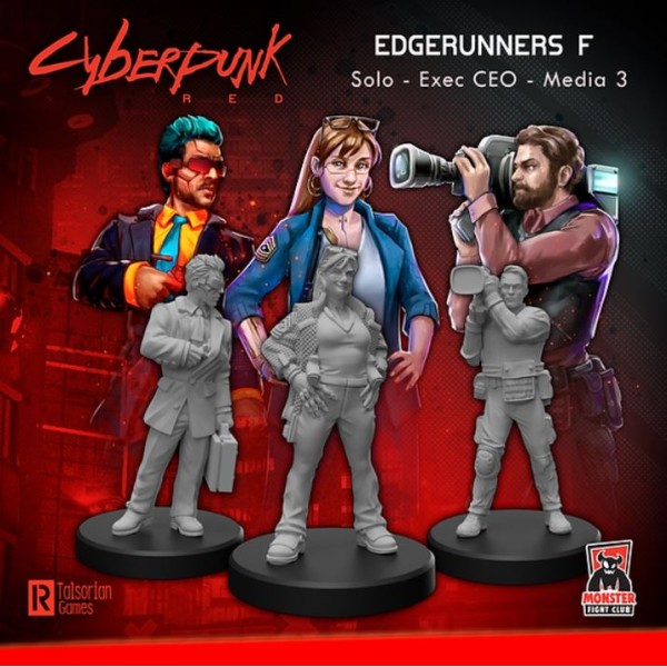 Cyberpunk Red Miniatures - Edgerunners F