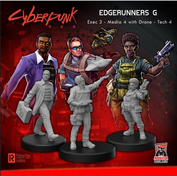 Cyberpunk Red Miniatures - Edgerunners G