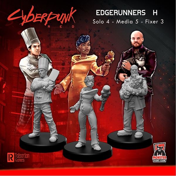 Cyberpunk Red Miniatures - Edgerunners H