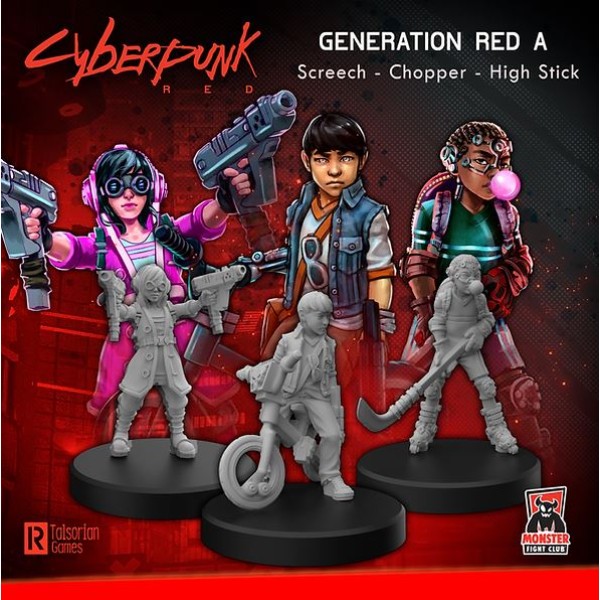 Cyberpunk Red Miniatures - Generation Red A