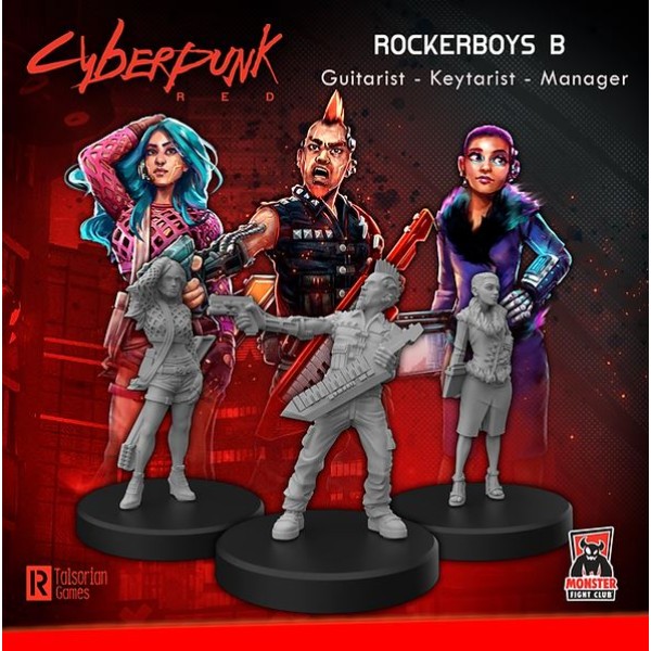 Cyberpunk Red Miniatures - Rockerboys A
