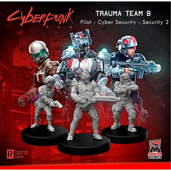 Cyberpunk Red Miniatures - Trauma Team B