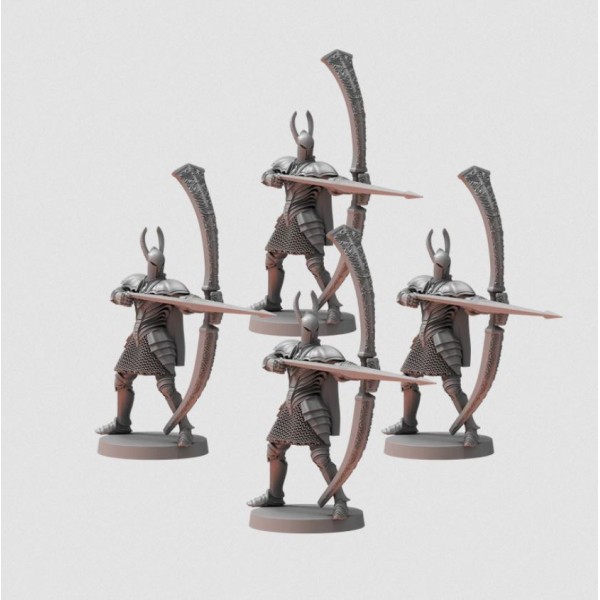 Dark Souls RPG - Fantasy Miniatures - Silver Knight Greatbowmen