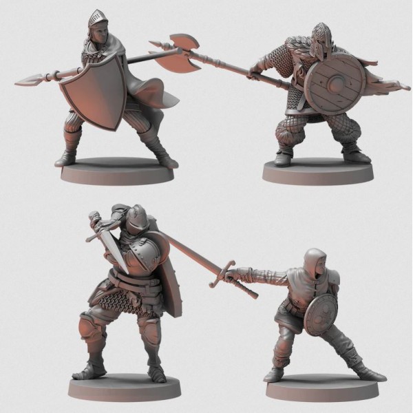 Dark Souls RPG - Fantasy Miniatures - Unkindled Heroes - Pack 1