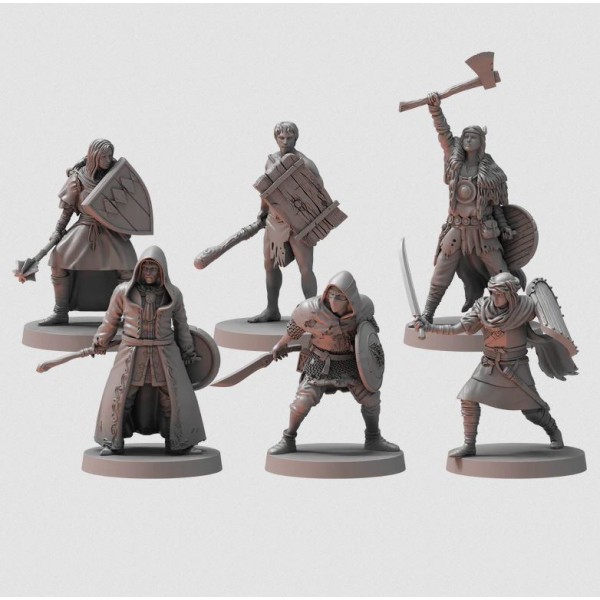 Dark Souls RPG - Fantasy Miniatures - Unkindled Heroes - Pack 2