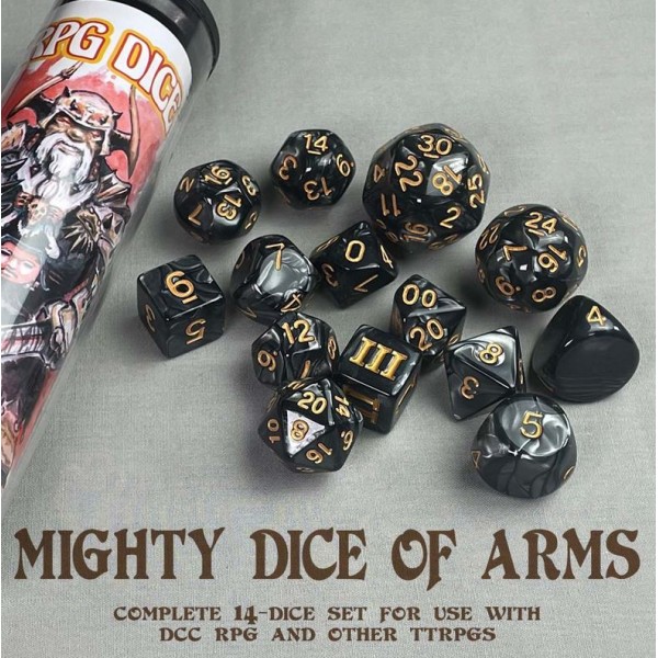 Dungeon Crawl Classics - Dice Set - Mighty Dice of Arms