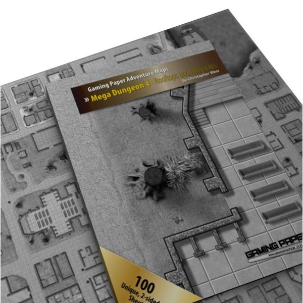 Clearance - Gaming Paper - Adventure Maps - Mega Dungeon 4 – Rooftops and Alleyways