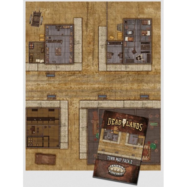 Deadlands The Weird West RPG - Town Map Pack 2: Boot Hill