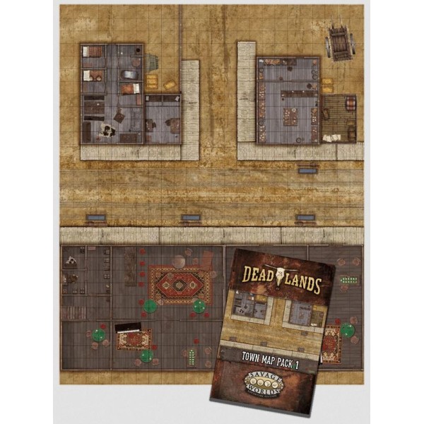 Deadlands The Weird West RPG - Town Map Pack 1: Grand Saloon
