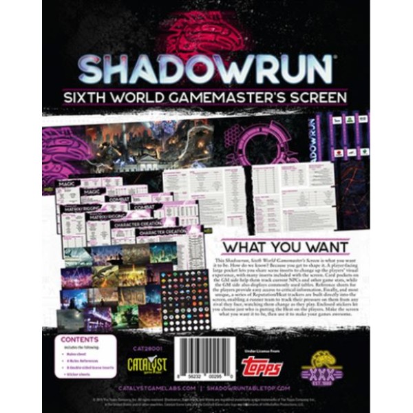 Shadowrun - 6th Edition - Gamemaster Screen