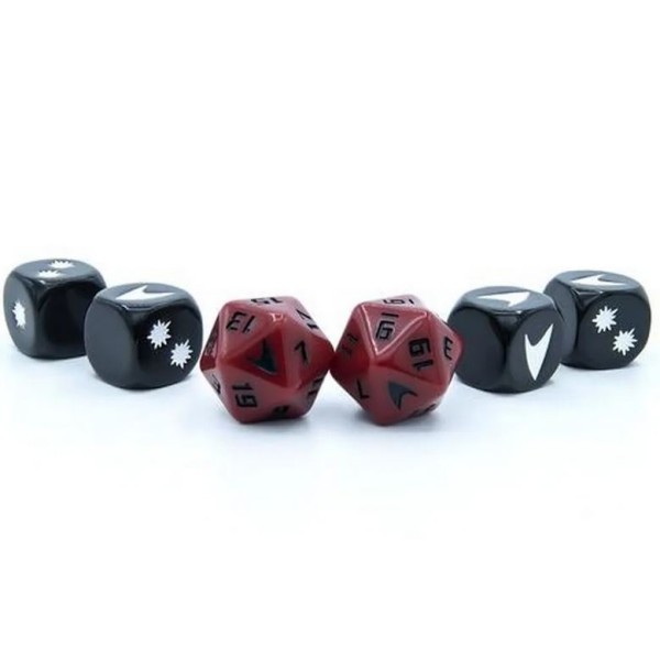 Star Trek Adventures - RPG - Red Command Division Dice Set