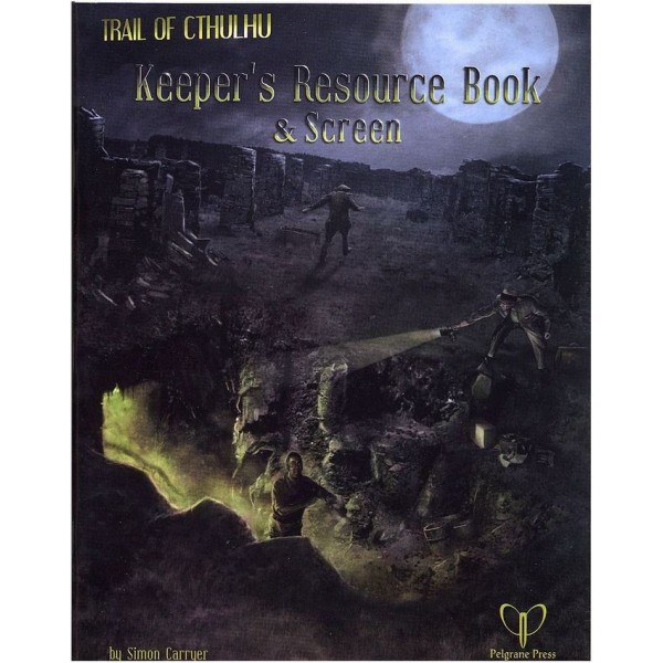 Trail of Cthulhu - RPG - Keepers Resource Book and Screen (Tri Fold Screen and Adventure)