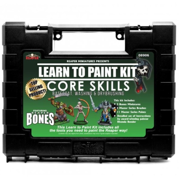 Reaper Miniatures - Bones - Learn to Paint Kit - Core Skills