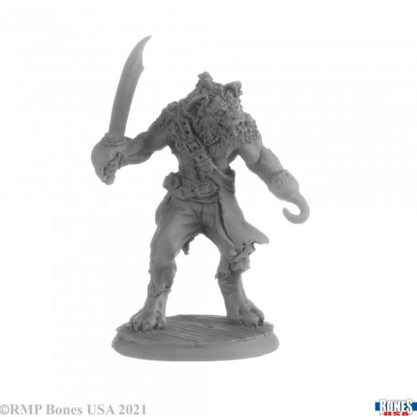 Reaper - Bones USA - Hakkle Blackhook, Gnoll Pirate