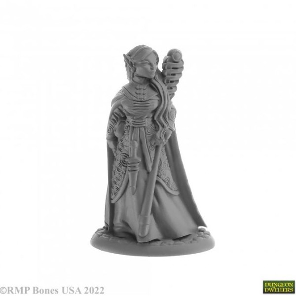 Reaper Dungeon Dwellers (Bones USA Plastic) - Elf Wizard, Anthanelle