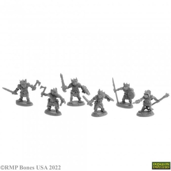 Reaper Dungeon Dwellers (Bones USA Plastic) - Nightclaw Kobolds