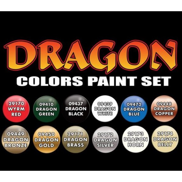 Reaper Master Series Paints - Dragon Colors Paint Set 