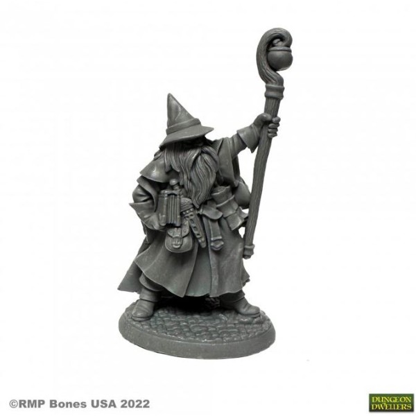 Reaper Dungeon Dwellers (Bones USA Plastic) - Luwin Phost, Wizard