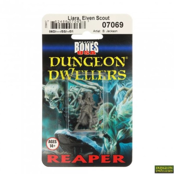 Reaper Dungeon Dwellers (Bones USA Plastic) - Liara, Elven Scout