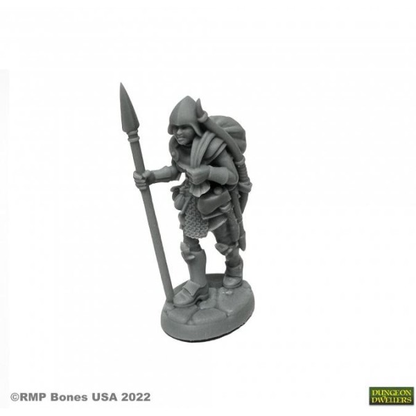 Reaper Dungeon Dwellers (Bones USA Plastic) - Marina, Overladen Henchwoman