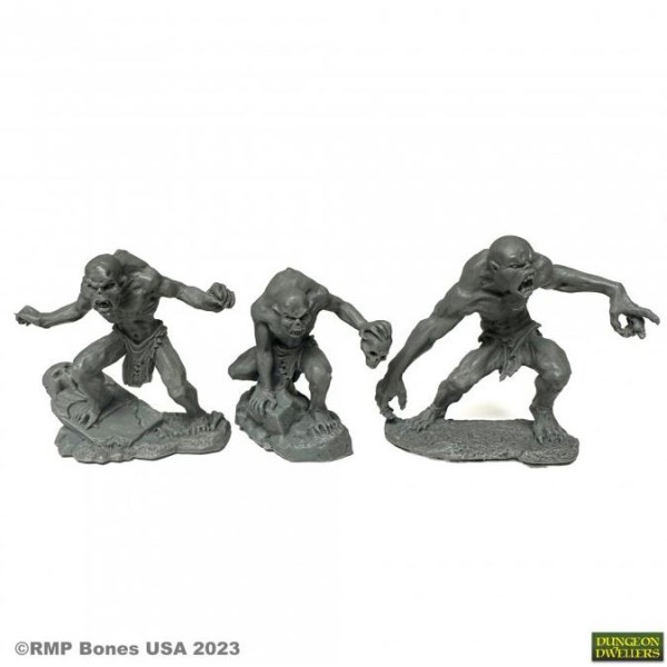 Reaper Dungeon Dwellers (Bones USA Plastic) - Ghouls (2) and Ghast