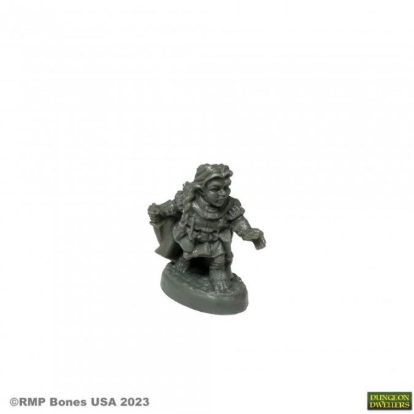 Reaper Dungeon Dwellers (Bones USA Plastic) - Molly Copperpot, Halfling Rogue