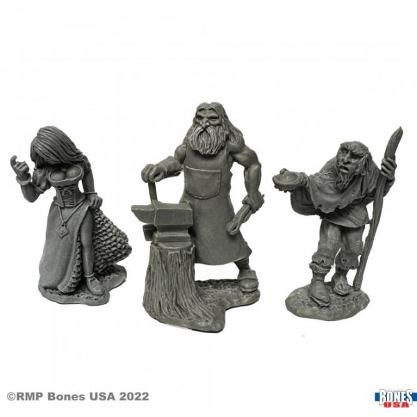 Reaper - Bones USA - Townsfolk (Strumpet, Blacksmith, Beggar) 