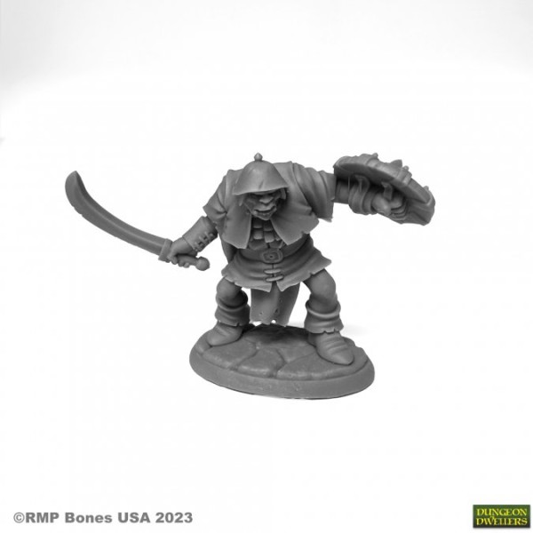 Reaper Dungeon Dwellers (Bones USA Plastic) - Grushnal, Ragged Wound Orc  