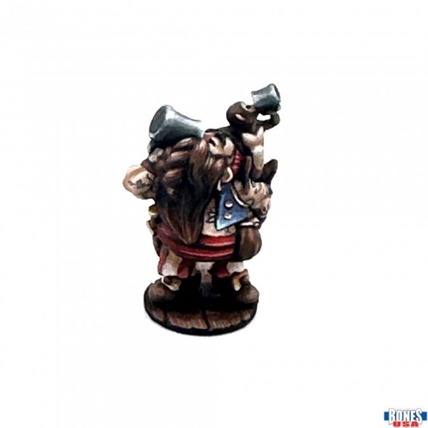 Reaper - Bones USA - Townsfolk: Dwarven Riverboat Pilot