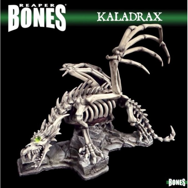 Reaper - Bones - Kaladrax, Skeletal Dragon - Bones Classic Deluxe Dragon Boxed Set