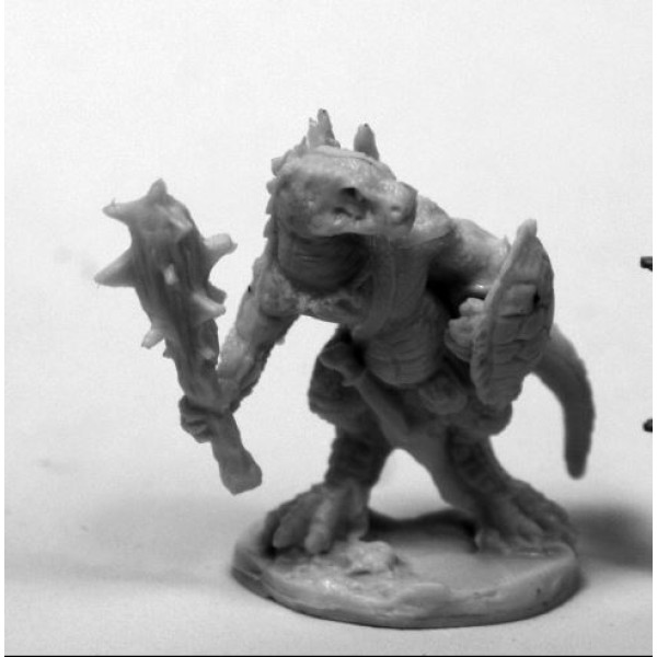 Reaper - Bones - Lizardman w/ Club and Shield