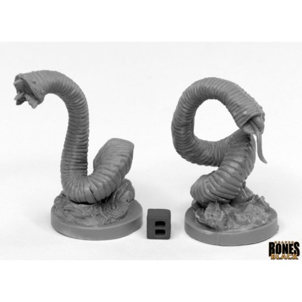 Reaper Bones Black - Giant Leeches (2)