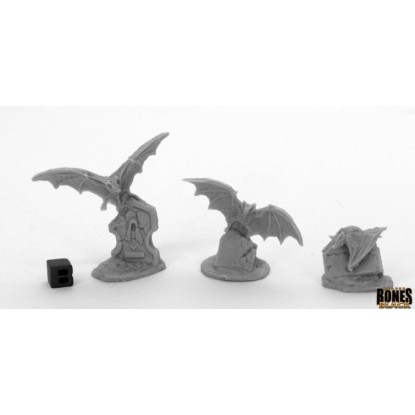 Reaper Bones Black - Giant Bats (3)