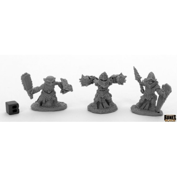 Reaper Bones Black - Bloodstone Gnome Warriors (3)