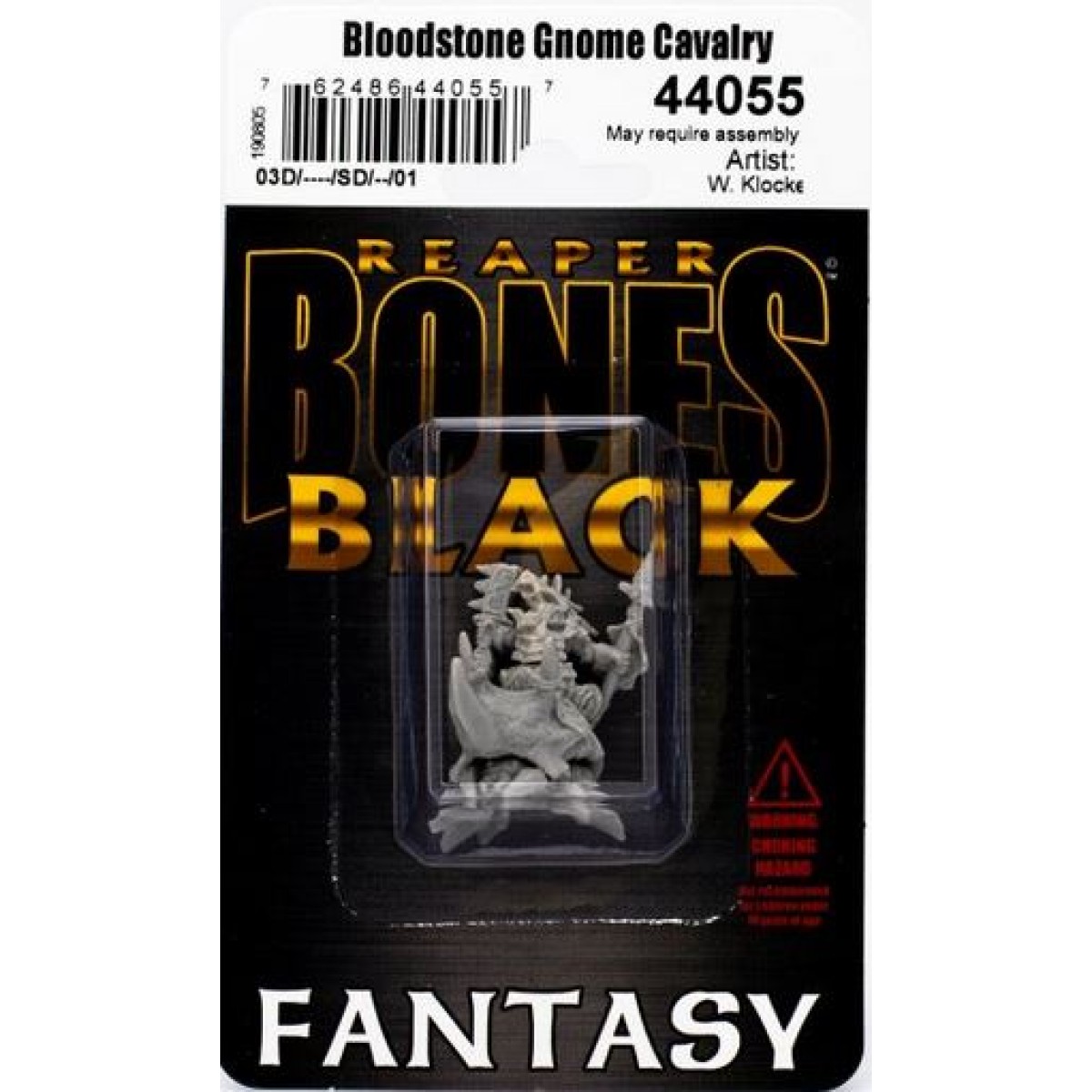44055 Bloodstone Gnome Cavalry Reaper Miniatures Bones Black 