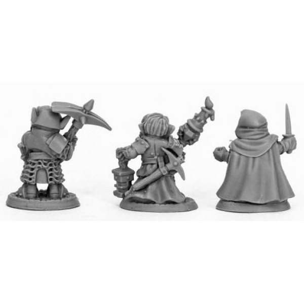 Reaper Bones Black - Deep Gnome Warriors (3)