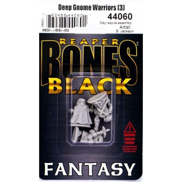 Reaper Bones Black - Deep Gnome Warriors (3)