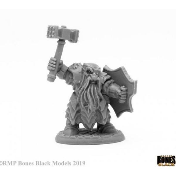 Reaper Bones Black - Dark Dwarf Striker