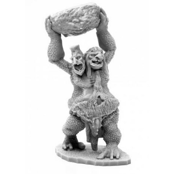 Reaper Bones Black - Two Headed Troll