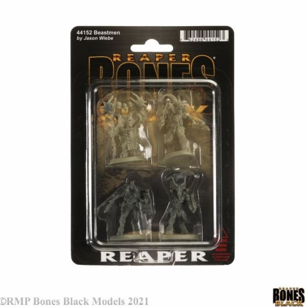 Reaper Bones Black - Beastmen Pack (4)