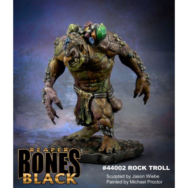 Reaper Bones Black - Rock Troll