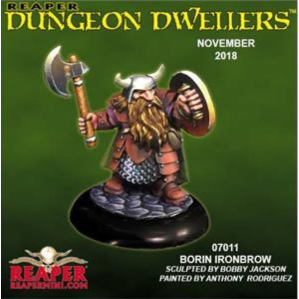 Reaper Dungeon Dwellers - Metal - Borin Ironbrow, Dwarf Adventurer